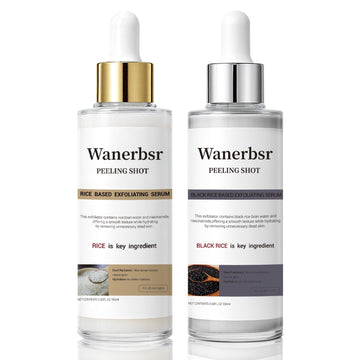 wanerbsr peel shot exfoliante arroz blanco botella: exfoliación suave y hidratación.