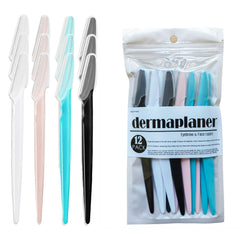Navaja dermaplane WANGFXWA en los cuatro colores, diseño cómodo para definir cejas.