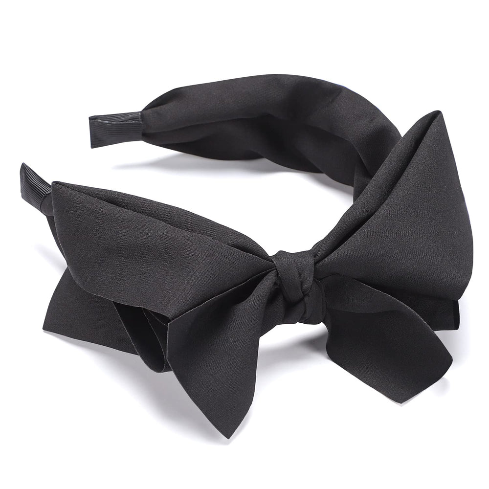 WantGor detalle textura tejido negro, aspecto elegante para cualquier peinado.