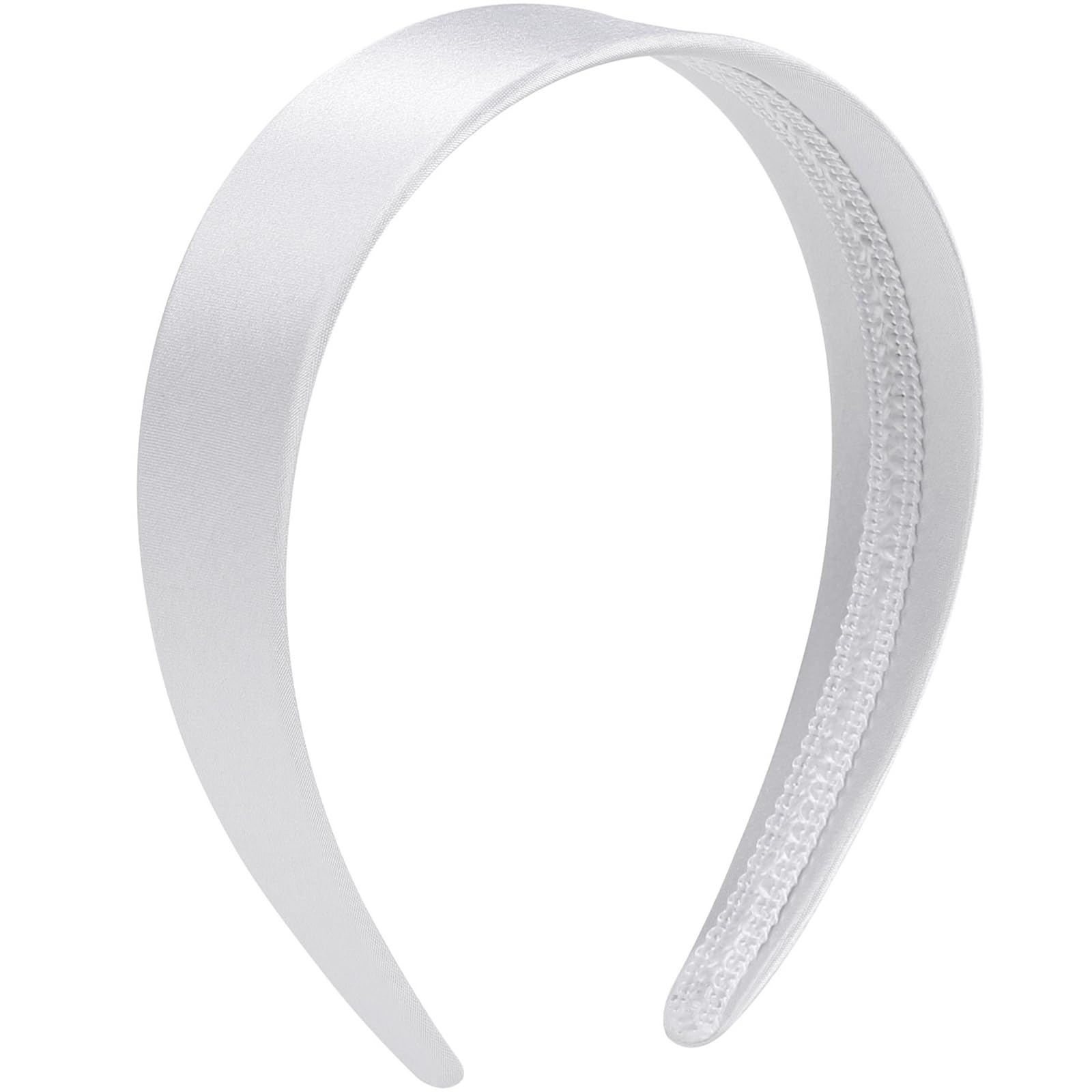 WantGor diadema seda blanca para cosplay con brillo suave.