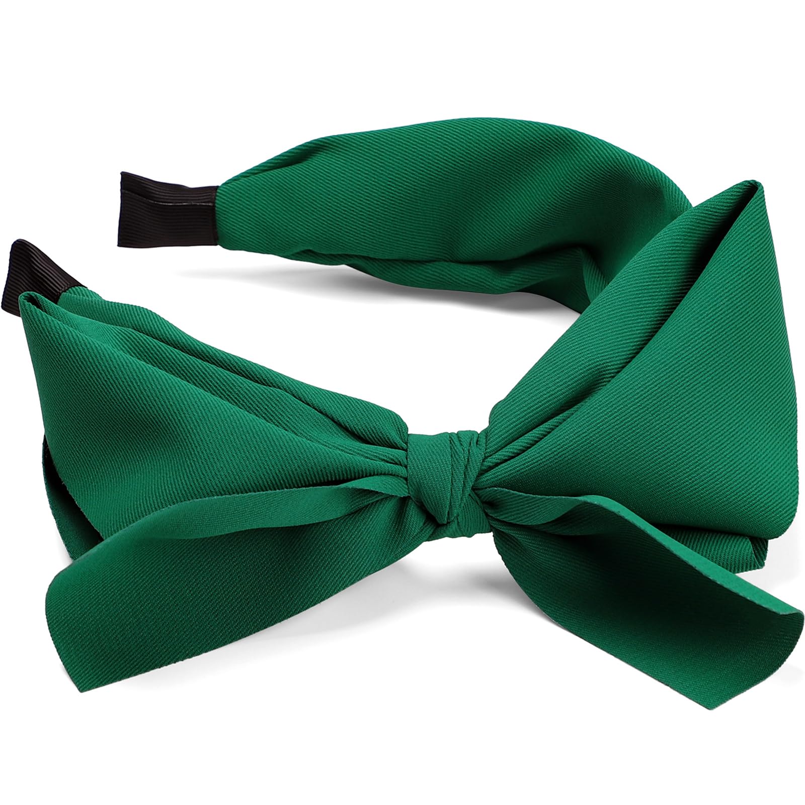 WantGor diadema verde con lazo grande para uso diario.
