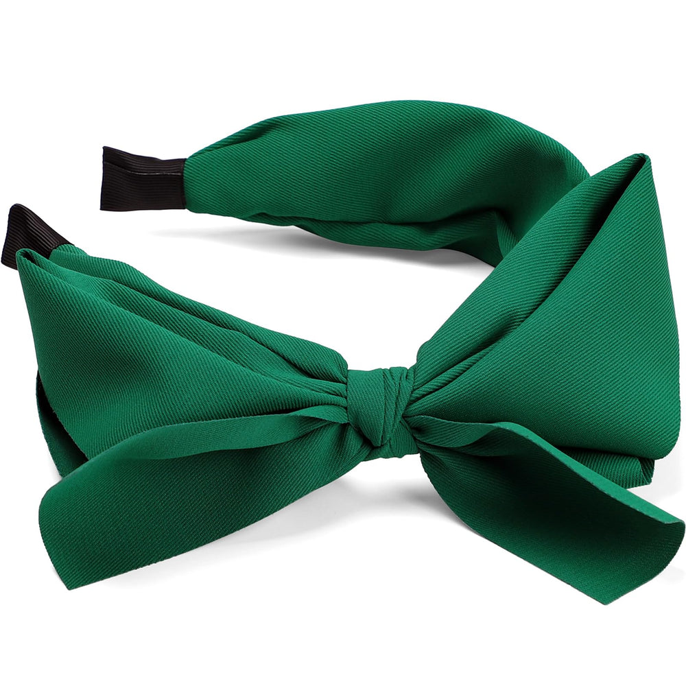 WantGor diadema verde con lazo grande para uso diario.