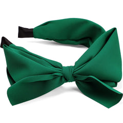 WantGor diadema verde con lazo grande para uso diario.
