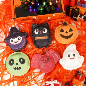 WARMLIFE bombas de baño Halloween araña: fiesta de burbujas y cuidado suave