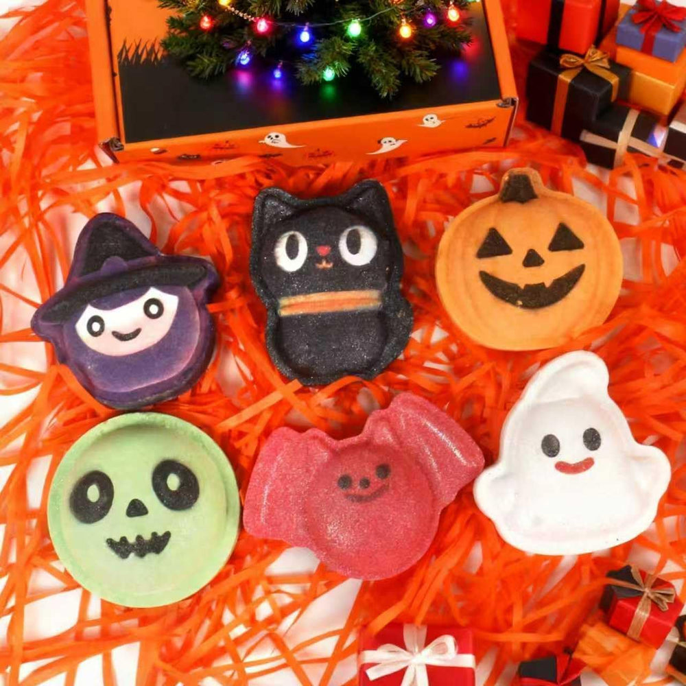 WARMLIFE bombas de baño Halloween araña: fiesta de burbujas y cuidado suave
