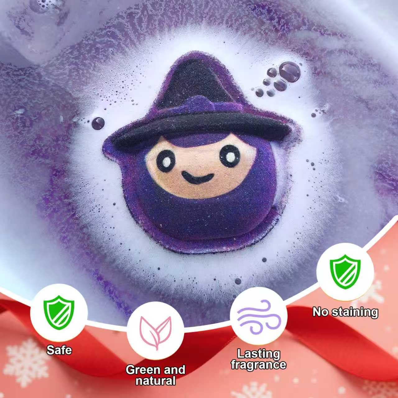 WARMLIFE bombas de baño Halloween fantasma: burbujeante diversión para la hora del baño