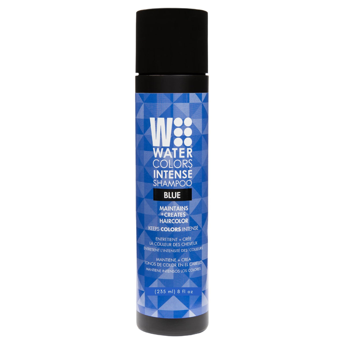 Watercolors: botella para verter color azul en cabello, uso diario.