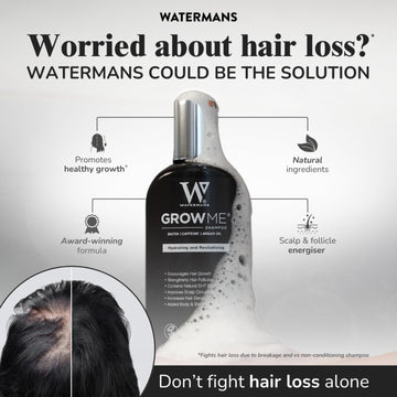 Watermans Grow Me Acondicionador: envase visible para acondicionar el cabello y reducir quiebre.