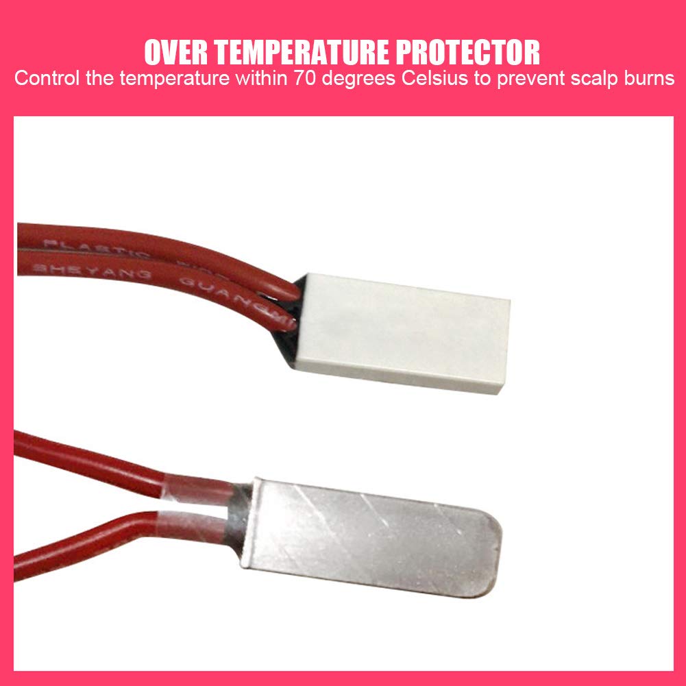 Watris Veiyi protección contra sobrecalentamiento a 70 °C para seguridad del cuero cabelludo.