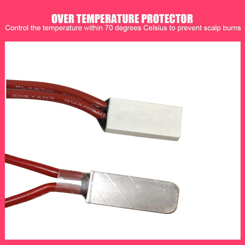 Watris Veiyi protección contra sobrecalentamiento a 70 °C para seguridad del cuero cabelludo.