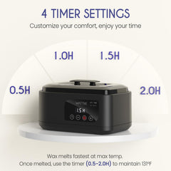 Temporizador inteligente de Wattne para ajustar sesiones con comodidad y seguridad.
