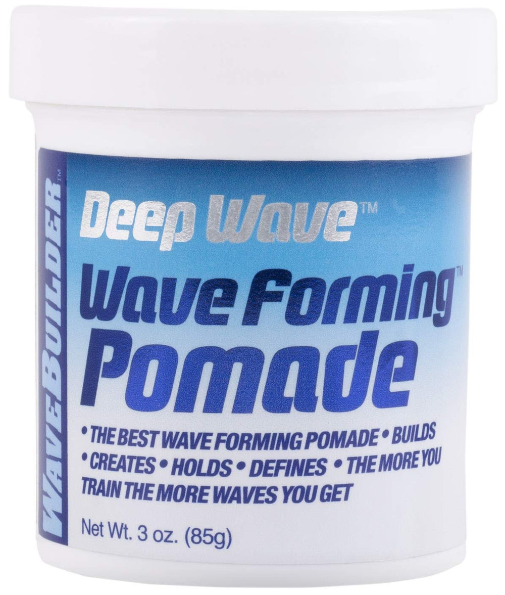 WaveBuilder Deep Wave pomade, botella de 3 oz, define ondas con fijación duradera.