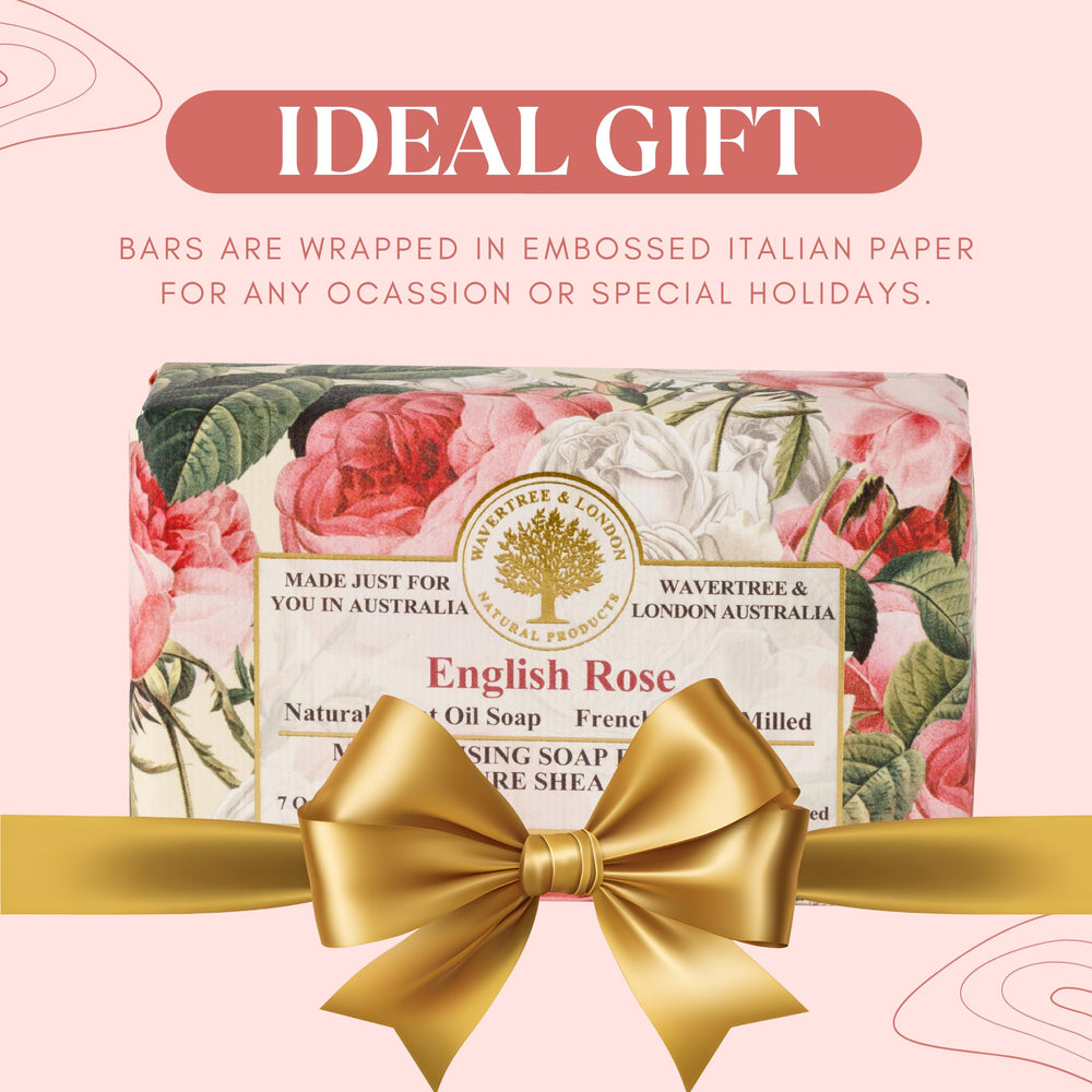 Caja regalo Wavertree & London Rosa Inglesa, fragancia delicada para el baño.