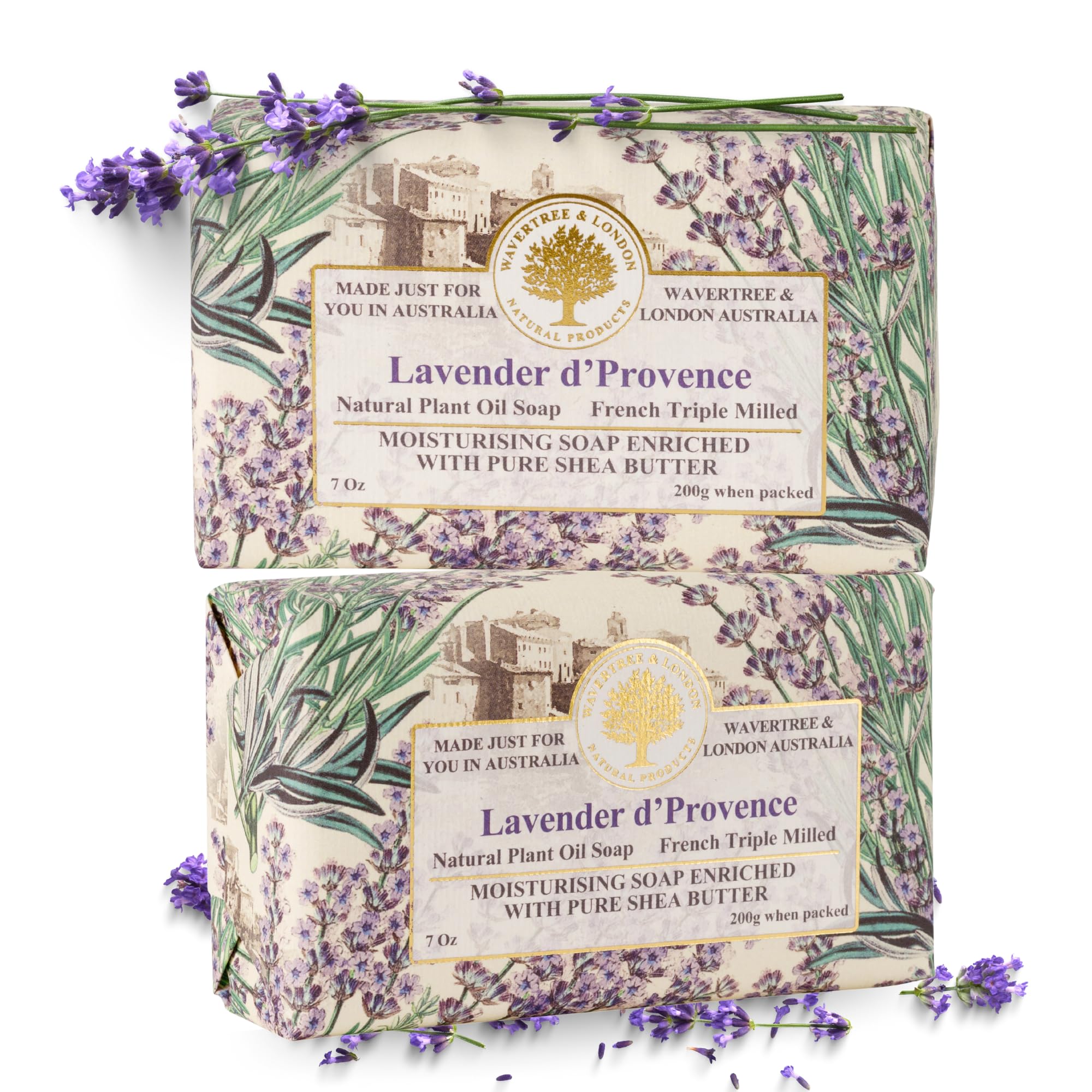 Savon lavande wavertree london pack 2, parfum durable et apaisant.