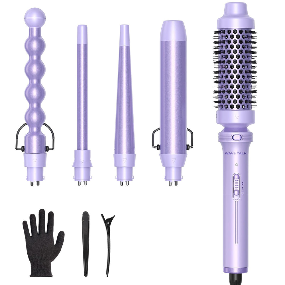 Rizador wavytalk con barril burbuja de 1 pulgada para rizos definidos y duraderos