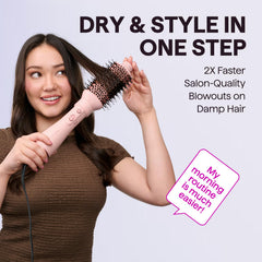 Wavytalk Air Sculpt cepillo redondo de 1,5 pulgadas para acabado suave