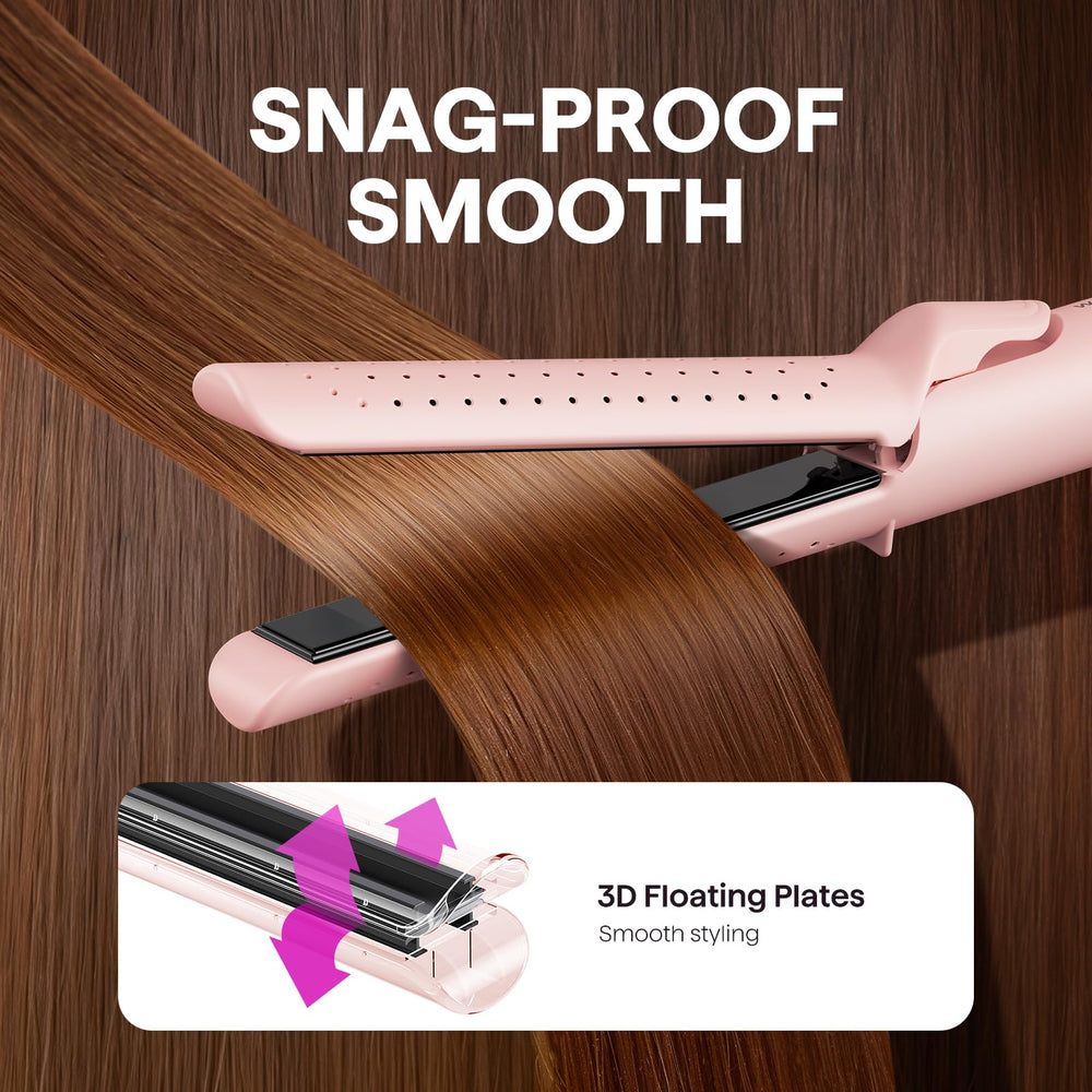 Wavytalk Airflow Styler dos-en-uno para rizos y plancha en una sesión.