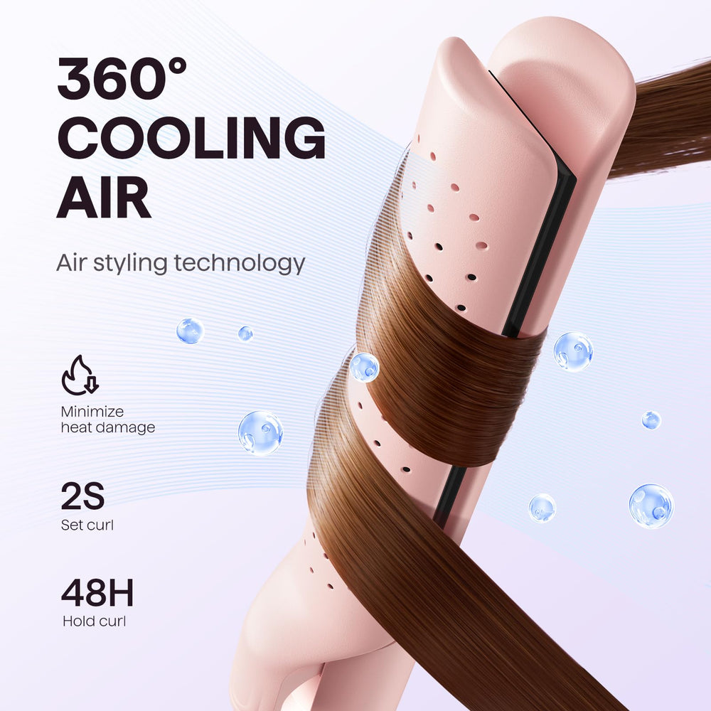 Wavytalk Airflow Styler con placas 3D evita tirones durante el peinado.