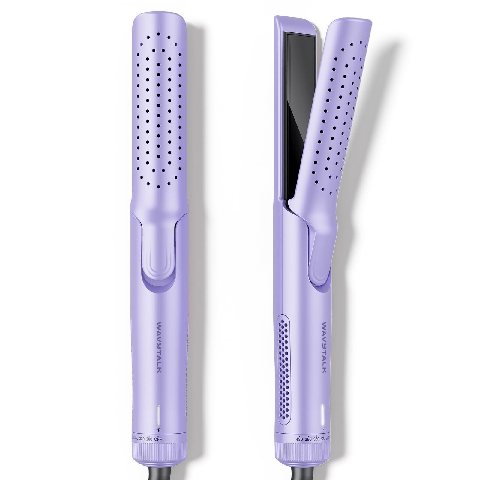 Wavytalk Airflow Styler con salidas de aire 360 para peinado más duradero.