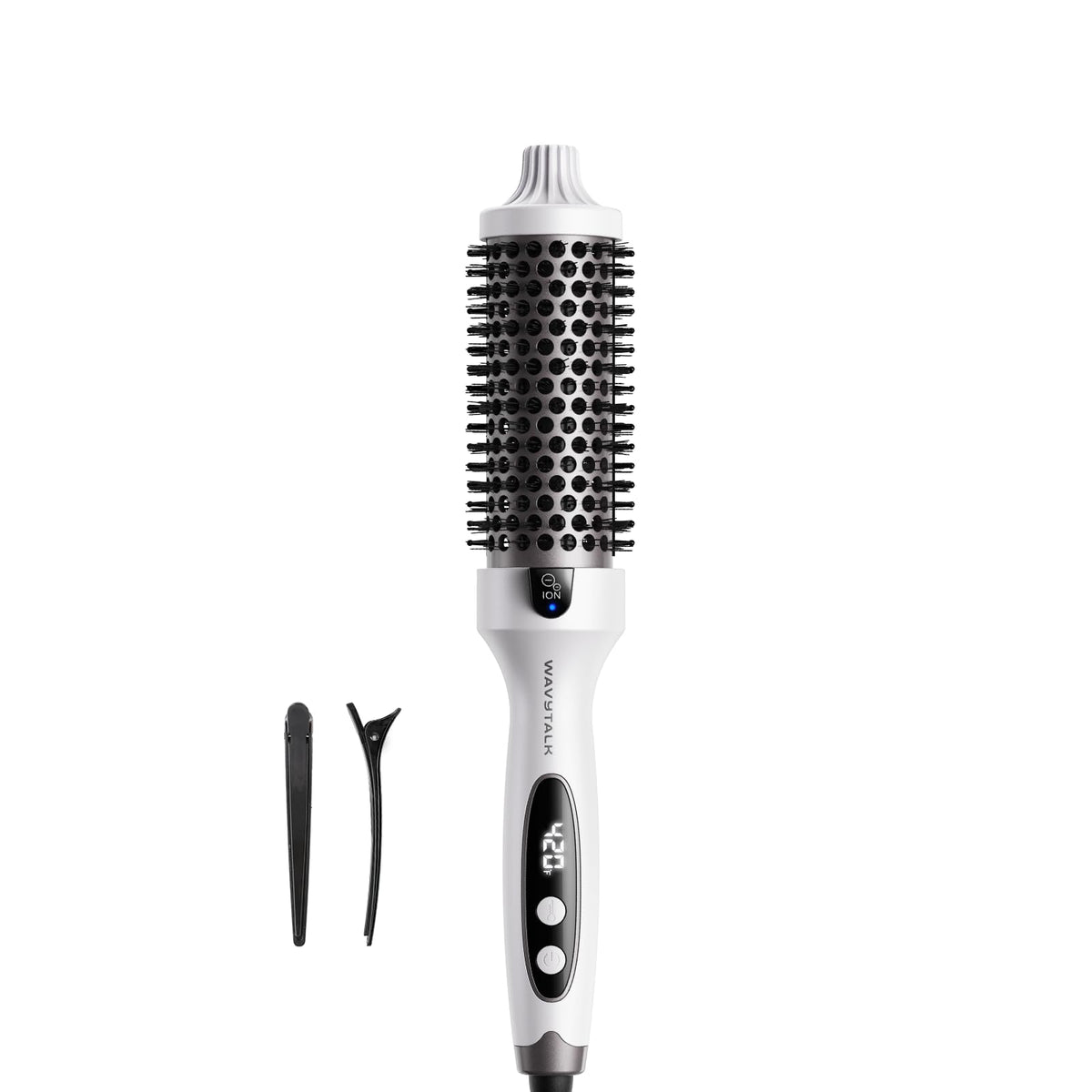 Wavytalk Blowout Boost: vista frontal del cepillo para volumen suave y brillo.