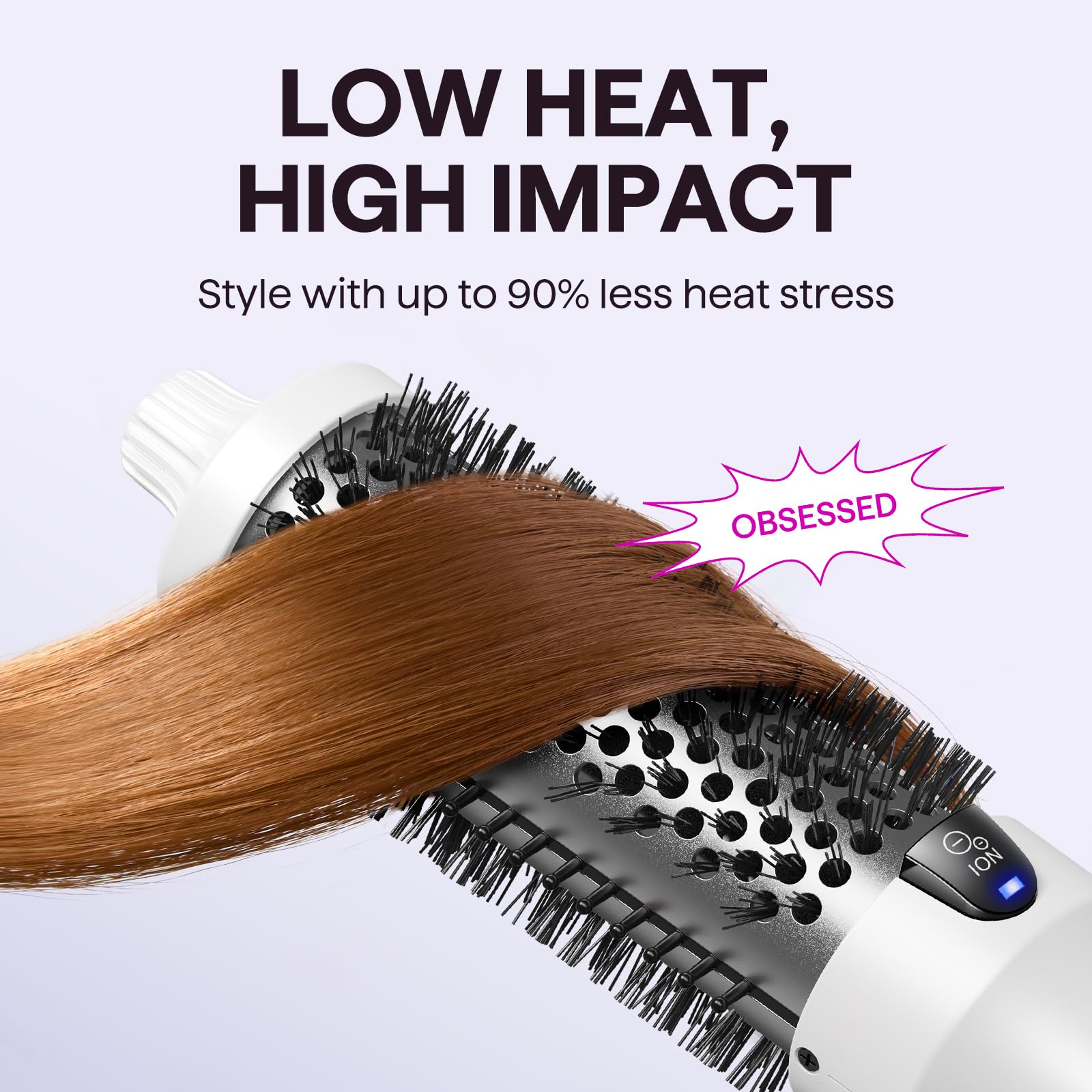 Wavytalk Blowout Boost: calidad de voltaje dual para uso internacional.