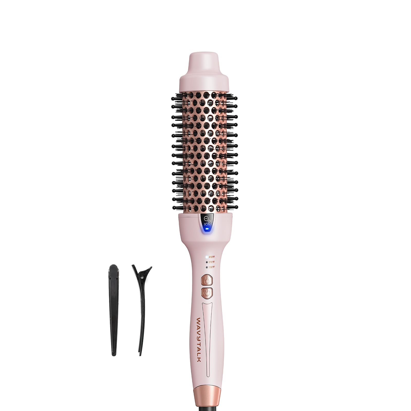 Cepillo térmico Wavytalk de 1,5 pulgadas: acabado suave y sin frizz.