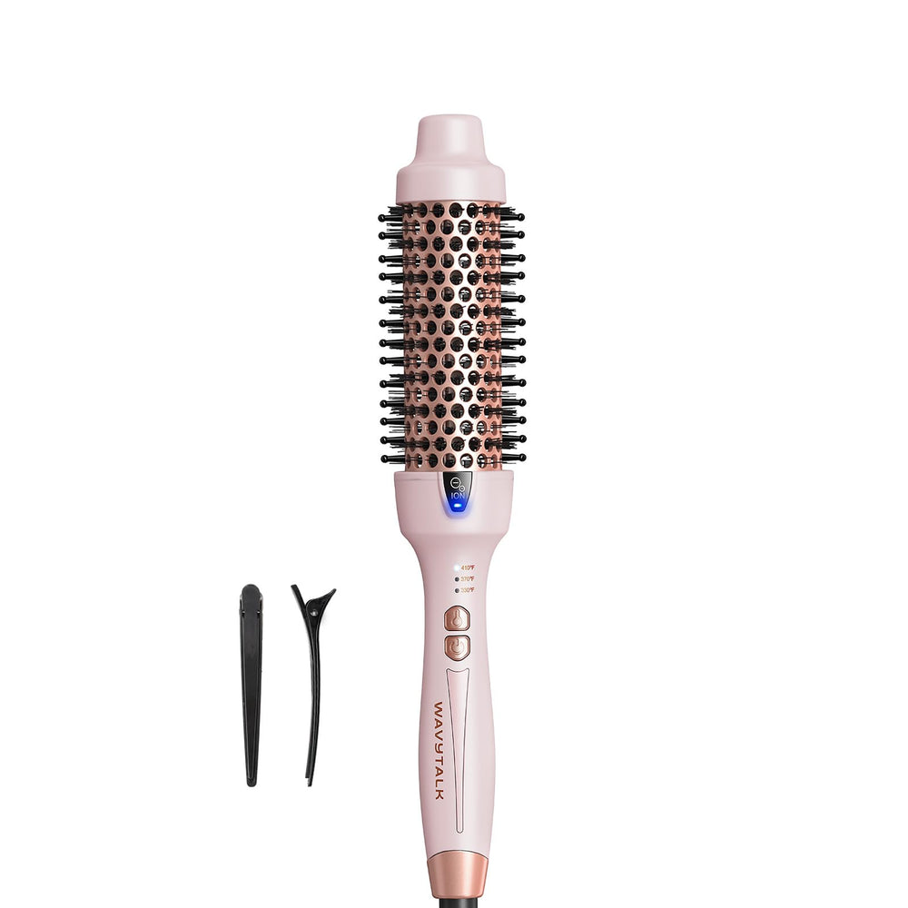 Cepillo térmico Wavytalk de 1,5 pulgadas: acabado suave y sin frizz.