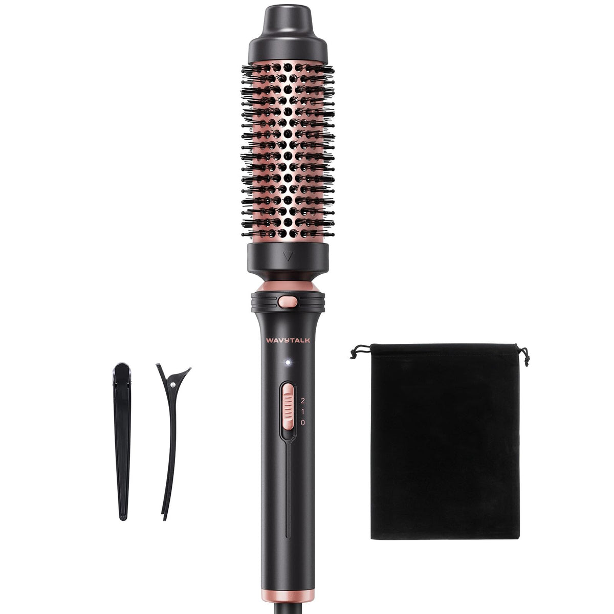 Cepillo wavytalk termico 1,5 pulgadas en rosado para volumen rápido y suave