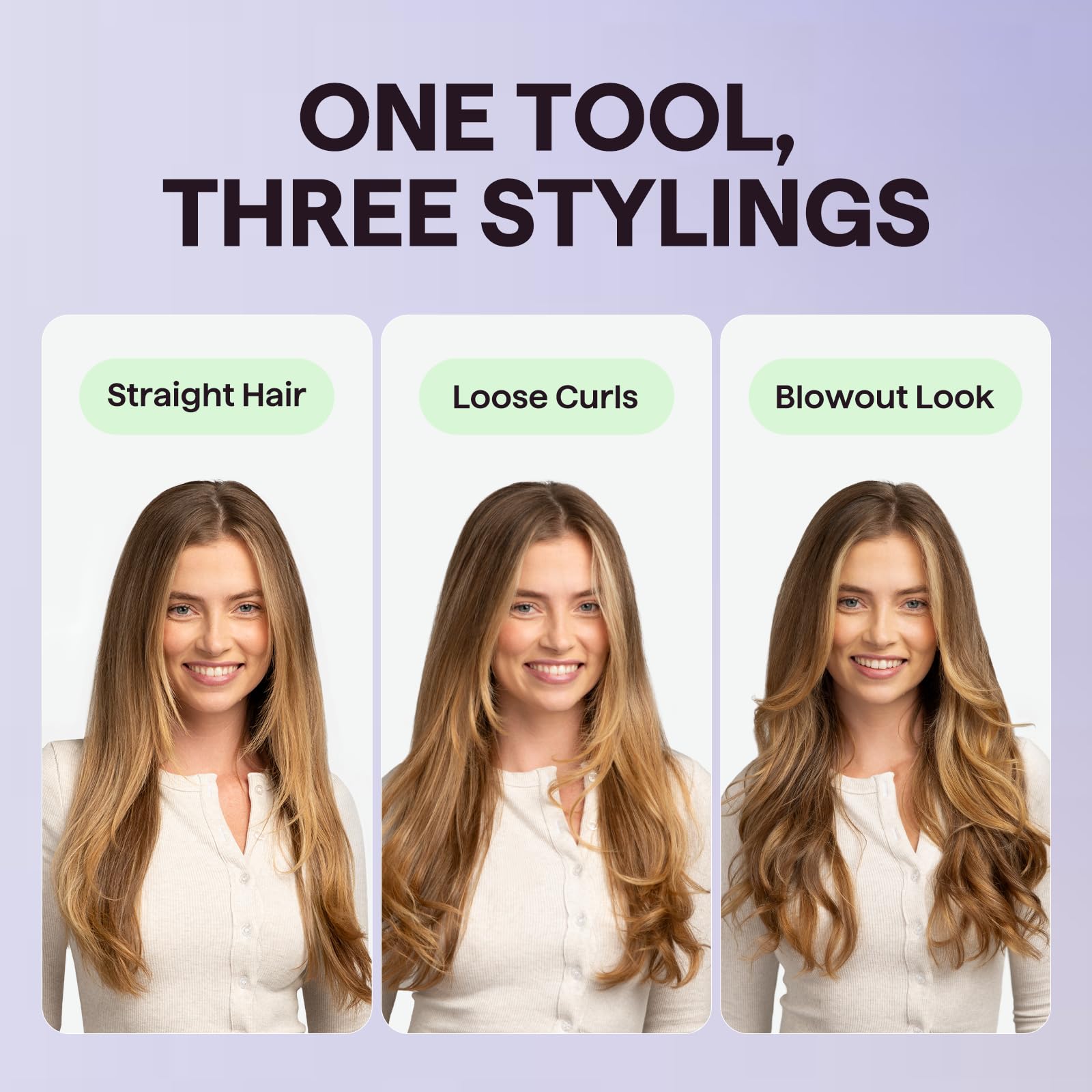 Wavytalk cepillo iónico reduce encrespamiento para rizos definidos.