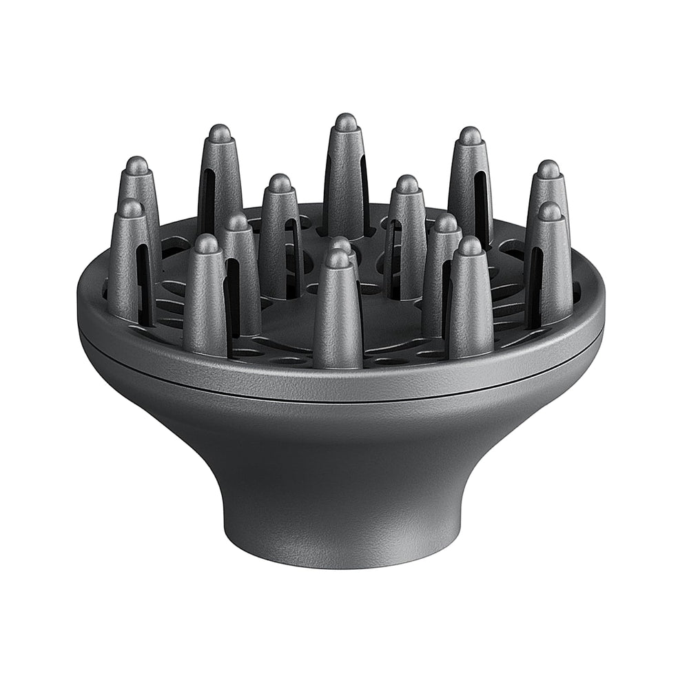 Difusor gris de Wavytalk enfoca el flujo de aire para rizos definidos.