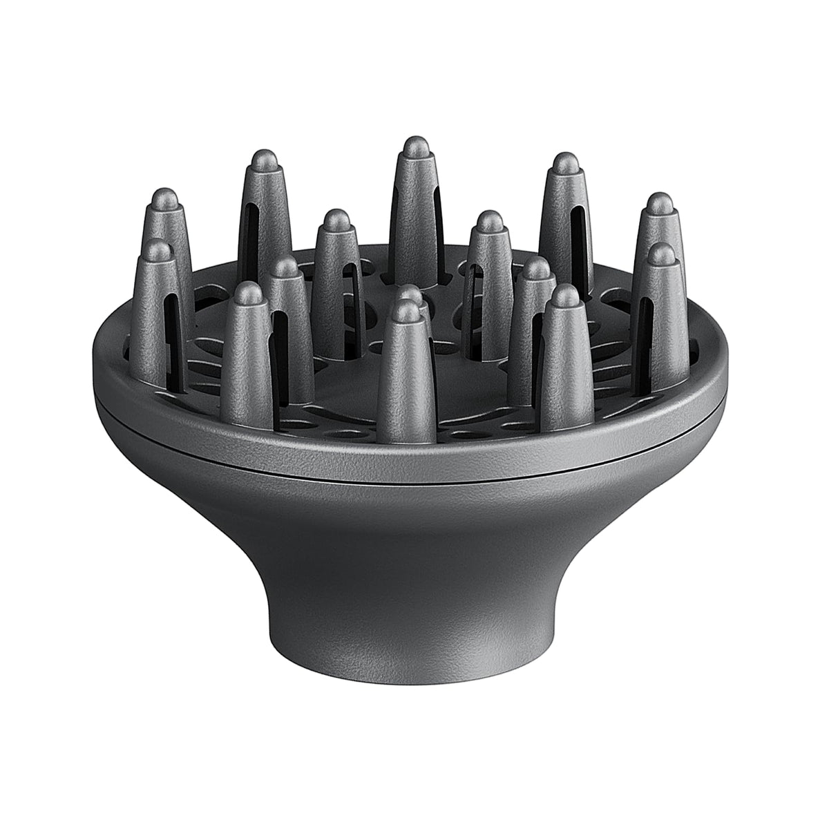 Difusor gris de Wavytalk enfoca el flujo de aire para rizos definidos.