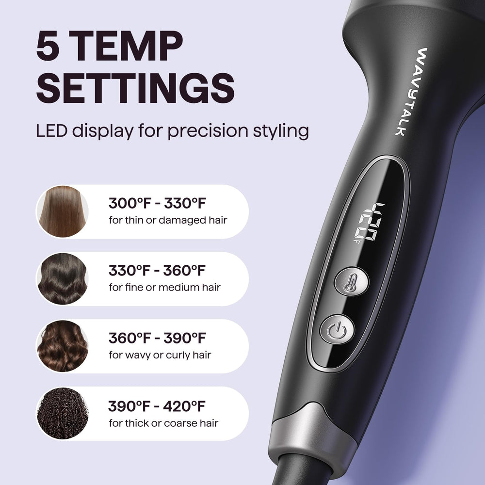 Wavytalk indicador LED con cinco temperaturas para control precisa.