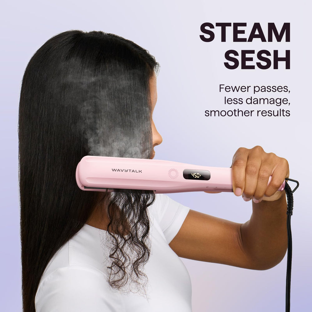 Wavytalk peine desmontable para desenredar durante el peinado con vapor.