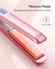Wavytalk plancha de salón con calentamiento rápido para peinados eficientes.