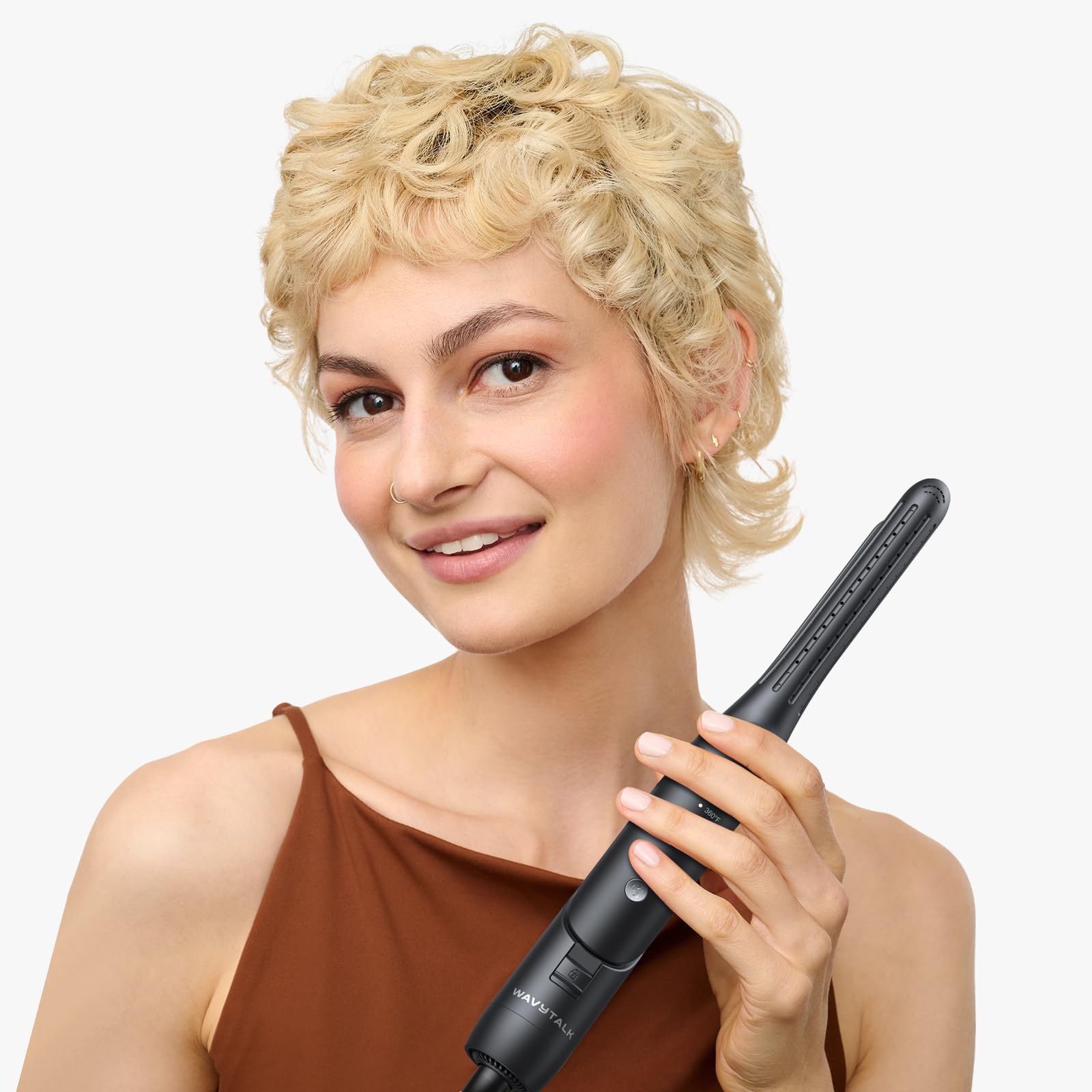 wavytalk Plancha Lápiz 0,65 uso en flequillo para peinados definidos.