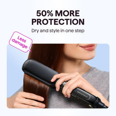 Wavytalk plancha titanio 1-75 pulgadas, ancho ideal para cabello grueso