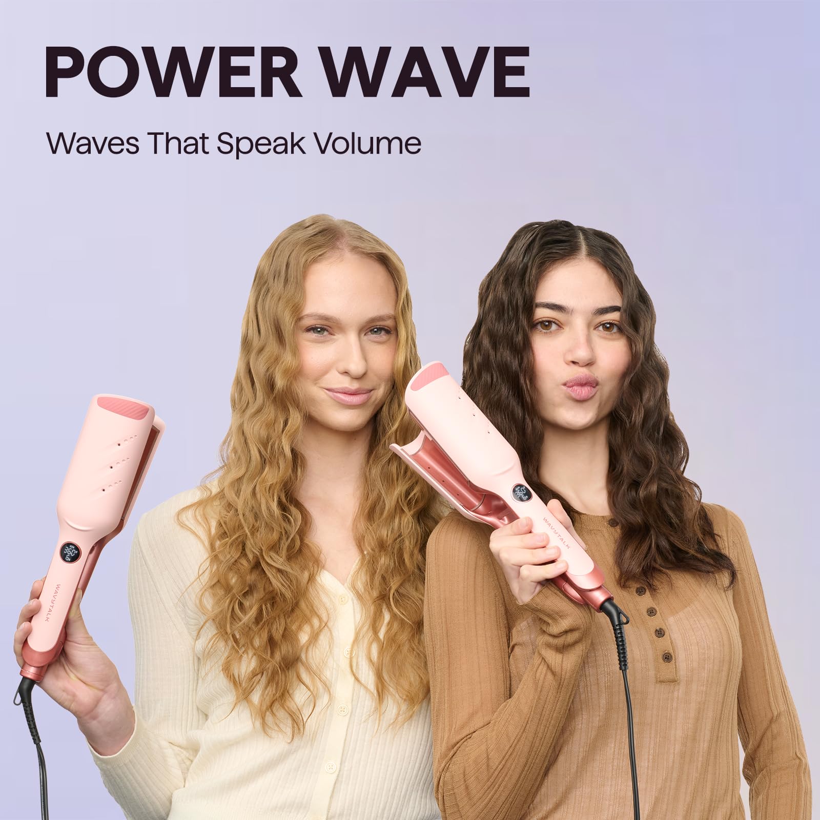 wavytalk Power Wave ligero y compacto para estilo en casa o viaje.