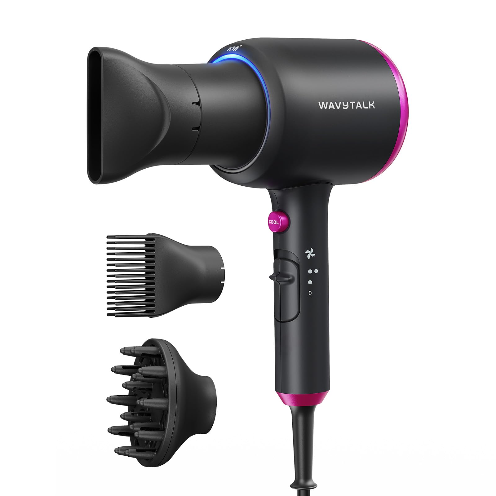 Wavytalk secador con difusor para rizos definidos y brillo