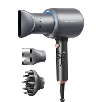 Wavytalk secador ionic para rizos con difusor, secado rápido y rizos definidos.