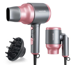 Secador wavytalk con diseño compacto, ideal para viaje y peinados rápidos.