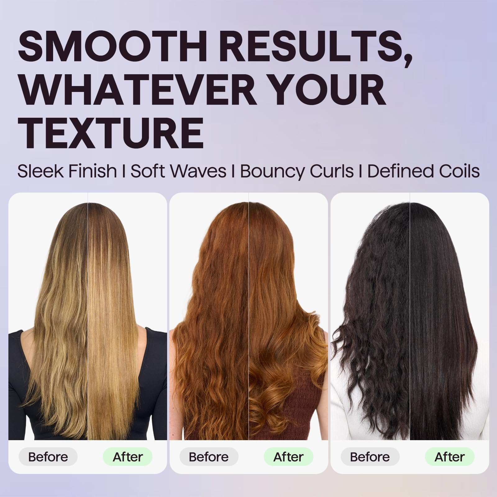 Wavytalk Smooth Barrier daily haircare routine for moisture and shine.