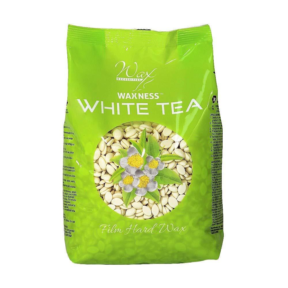Wax Necessities bolas de cera dura blanco te crema para depilacion suave