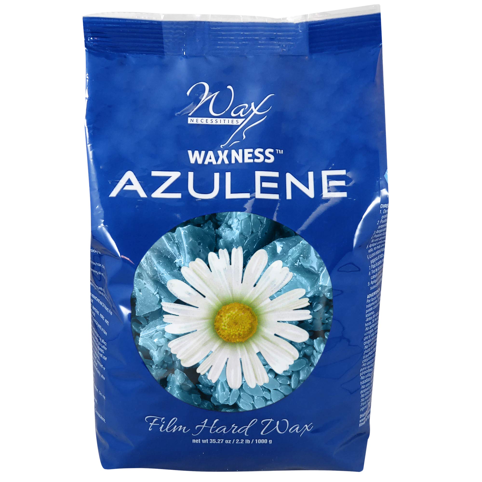 Wax Necessities: empaque italiano, calidad de resina natural para depilación suave.