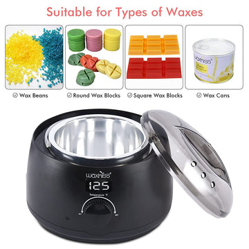 Waxkiss accesorios premium para cera, kit completo para depilación