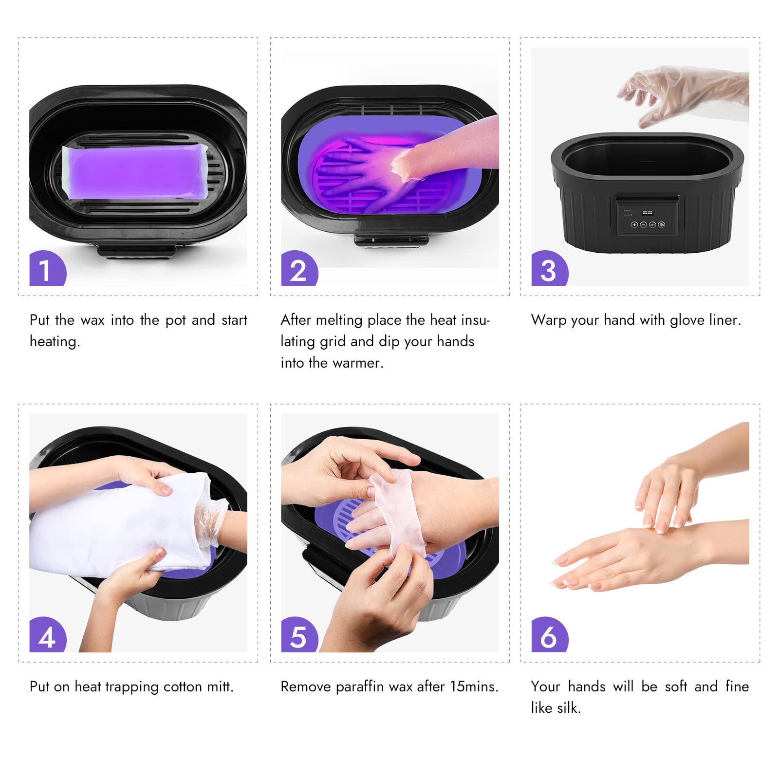 Waxkiss control de temperatura con panel de usuario para ajustes precisos