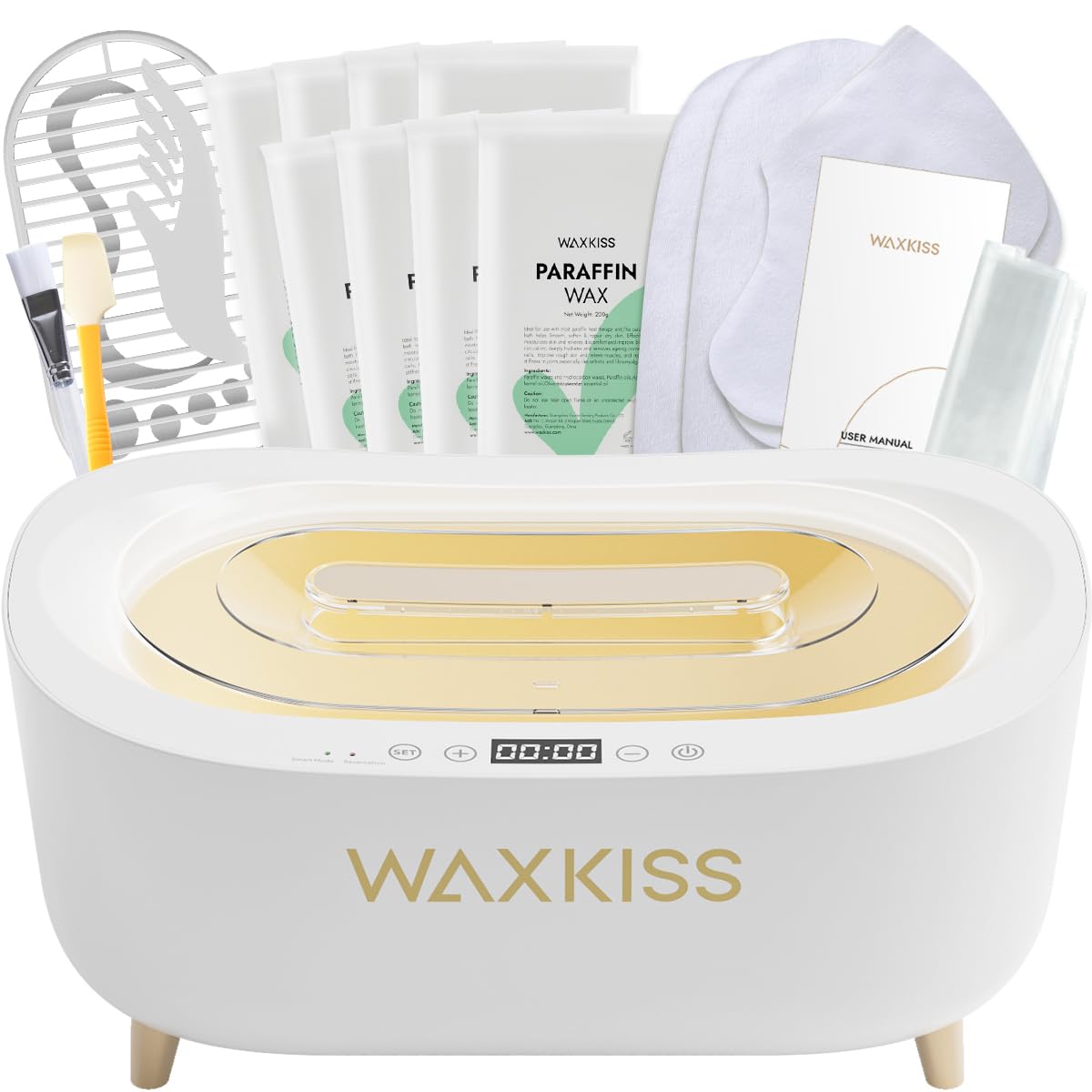 Waxkiss máquina de cera para manos y pies, spa en casa seguro