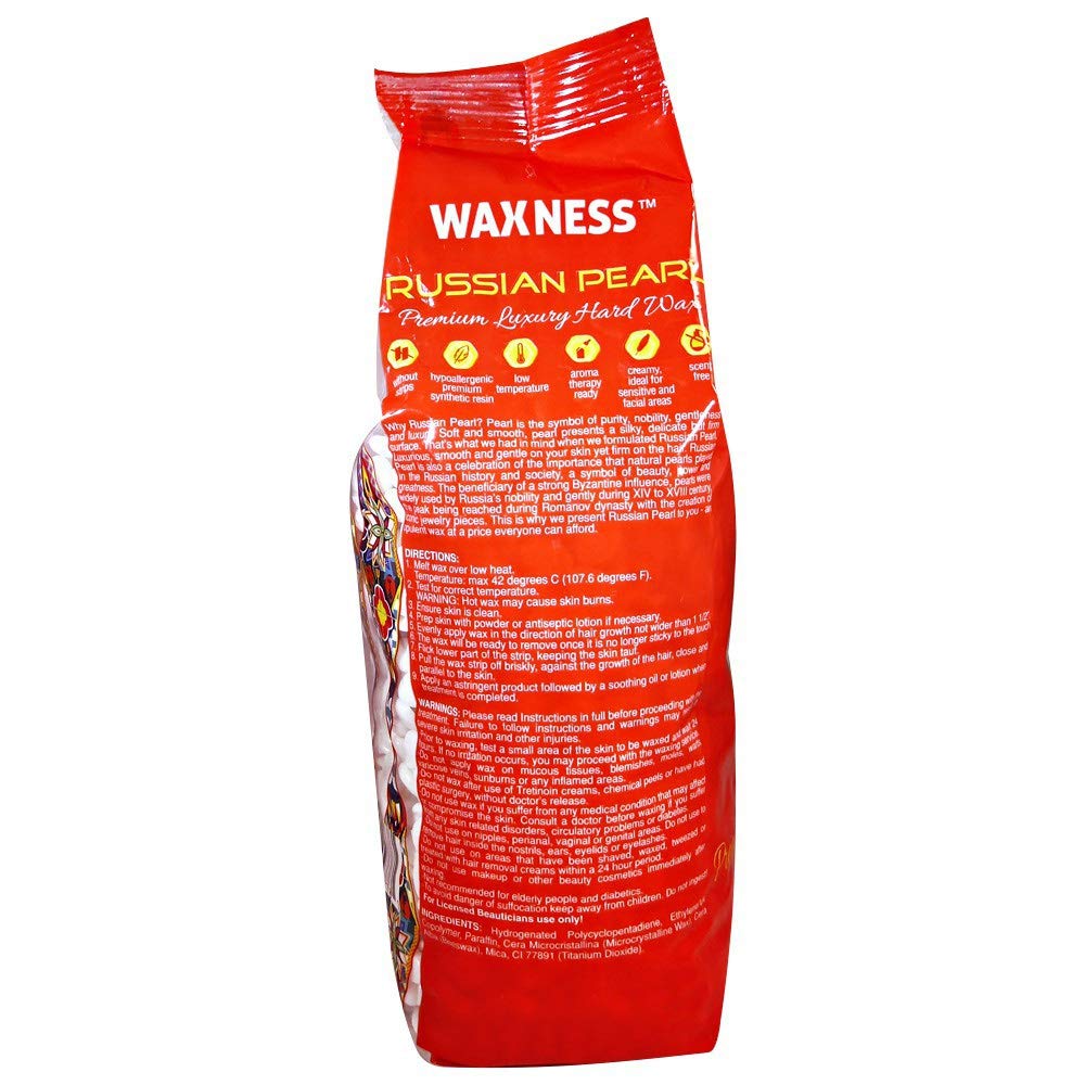 Waxness granulado ya derretido, preparado para uso profesional.