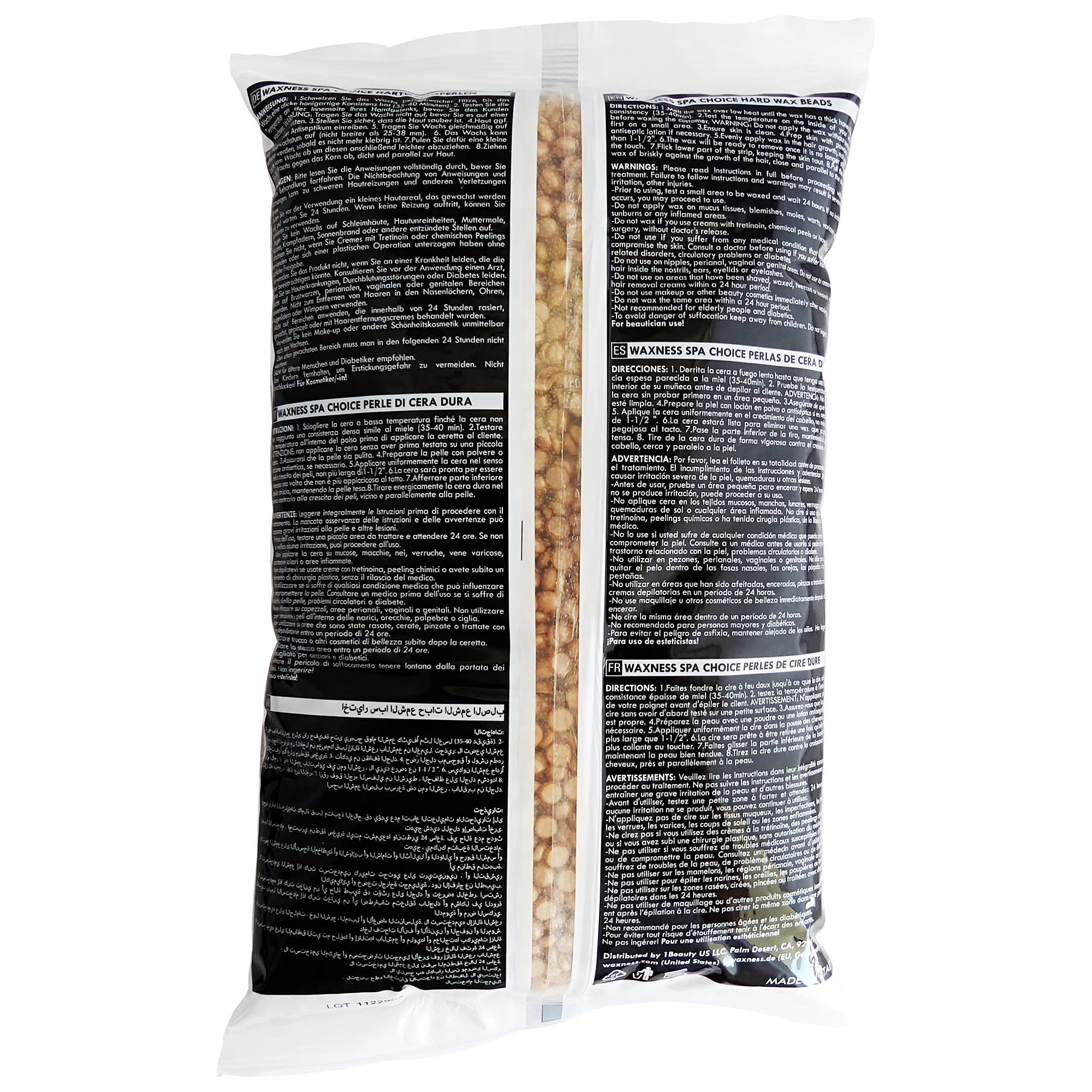 Waxness Spa Choice Mineral Oro Demi uso profesional en salones.