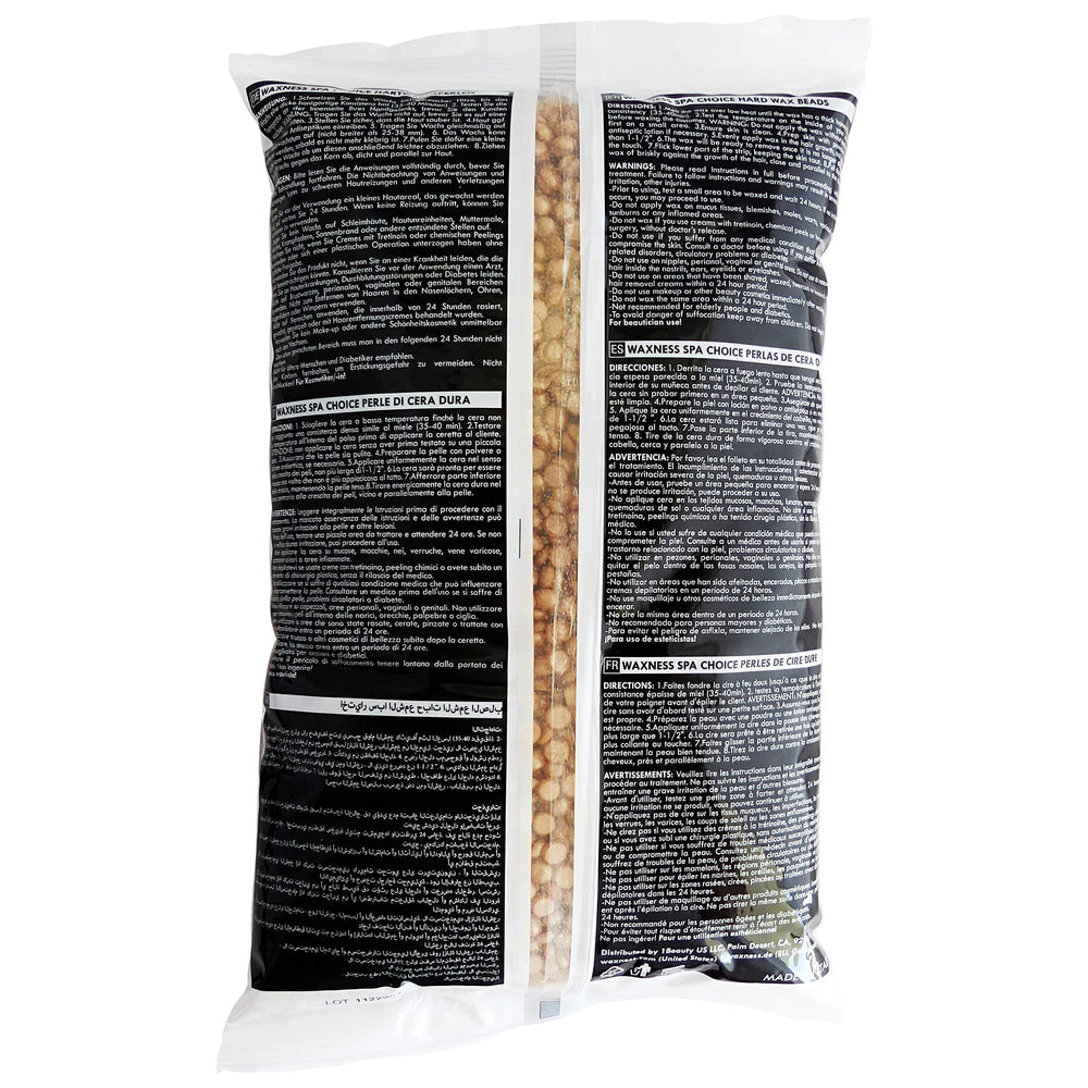 Waxness Spa Choice Mineral Oro Demi uso profesional en salones.