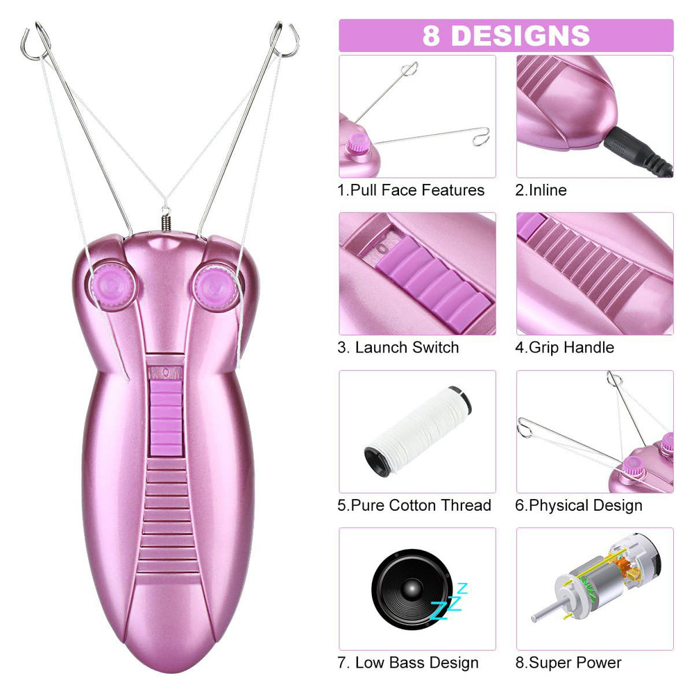 WAYCOM eliminador facial eléctrico, vista trasera, diseño cómodo y seguro.